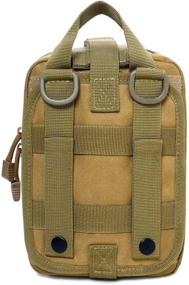 1000D Molle Ifak Pouch Rip Away, Tactical Tear Away Medical Pouch Empty, Military First Aid Pouch Bag Only for Camping Hiking Travel
