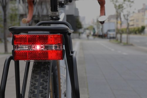 CATEYE Reflex Rack Bike Safety Light – IPX4 Waterproof Rear Reflector & LED Safety Light for Rear Bicycle Racks, Fits Urban, Commuter, Touring Bikes, 200+ Hour Runtime, AA Battery