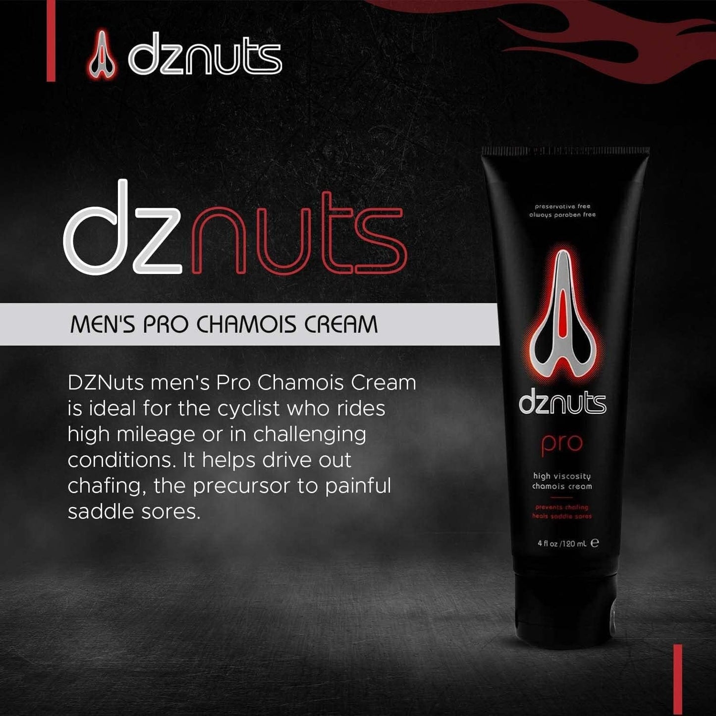 Men's Pro Chamois Cream, Anti -Chafing Cream for Saddle Sores, Chafing, Rubbing, Inner Thighs Friction for Cyclists, Runners, Triathletes