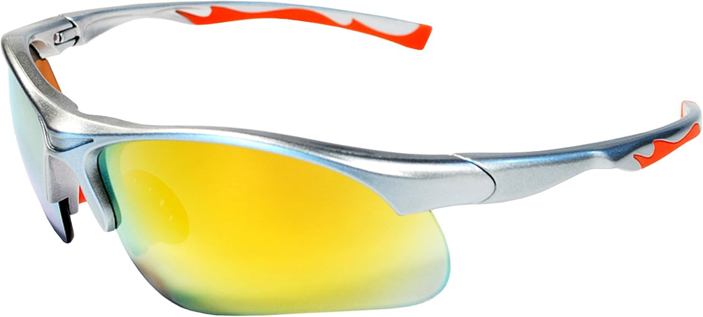 JiMarti Sunglasses JM12 Sports Wrap for Baseball, Softball, Cycling,Golf TR90 Frame