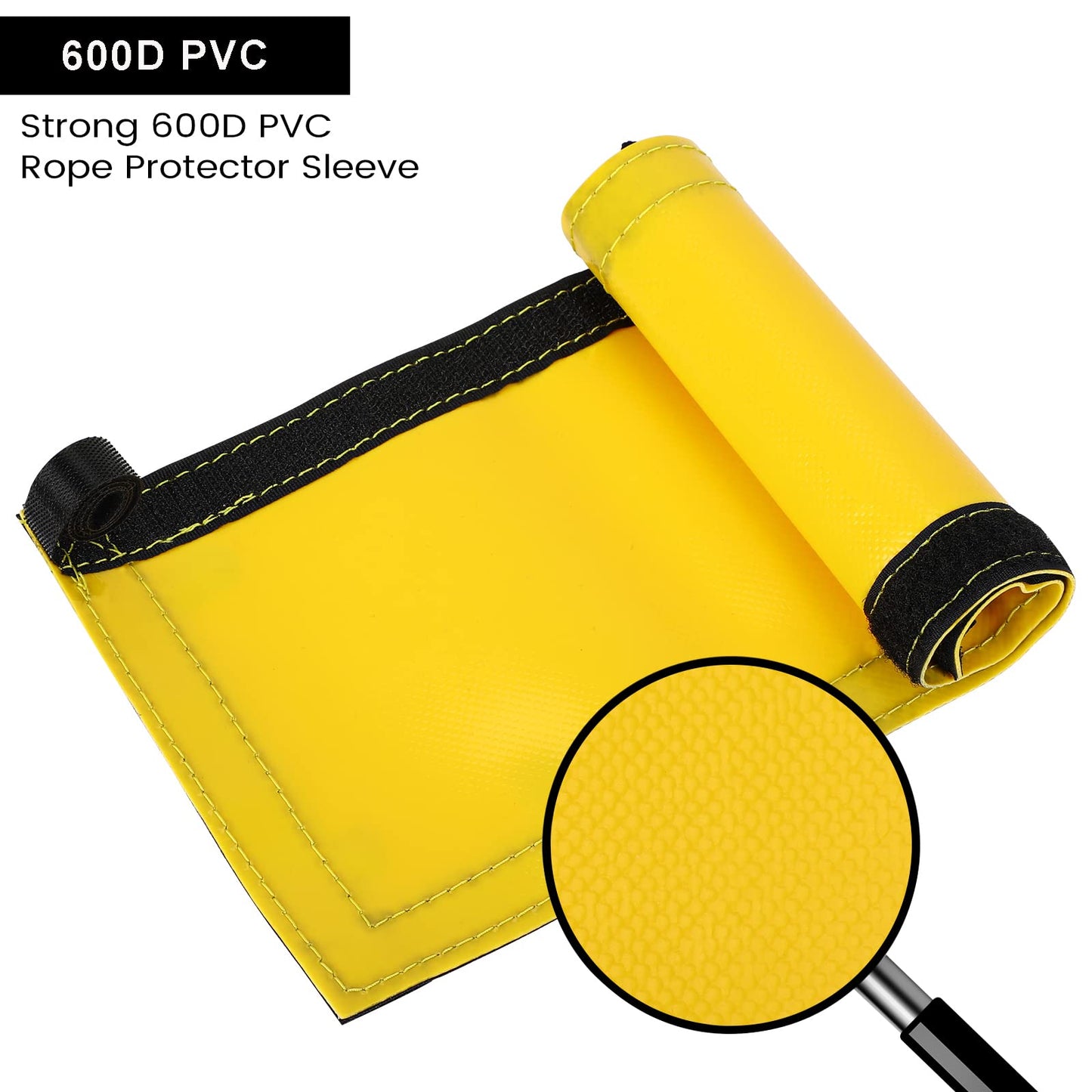 WILDKEN Rope Protector Rock Climbing Arborist Rope Protector Sleeve Rappelling Abseiling Equipment (Yellow)