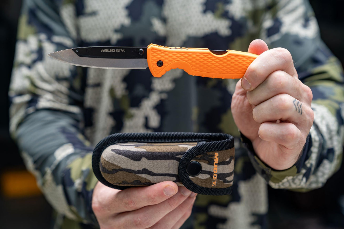 Muddy SWAP Replace-A-Blade Collection - Interchangeable Blade Folding Knives with Durable 420J2 Steel Blades and Slip-Resistant GFN Handle