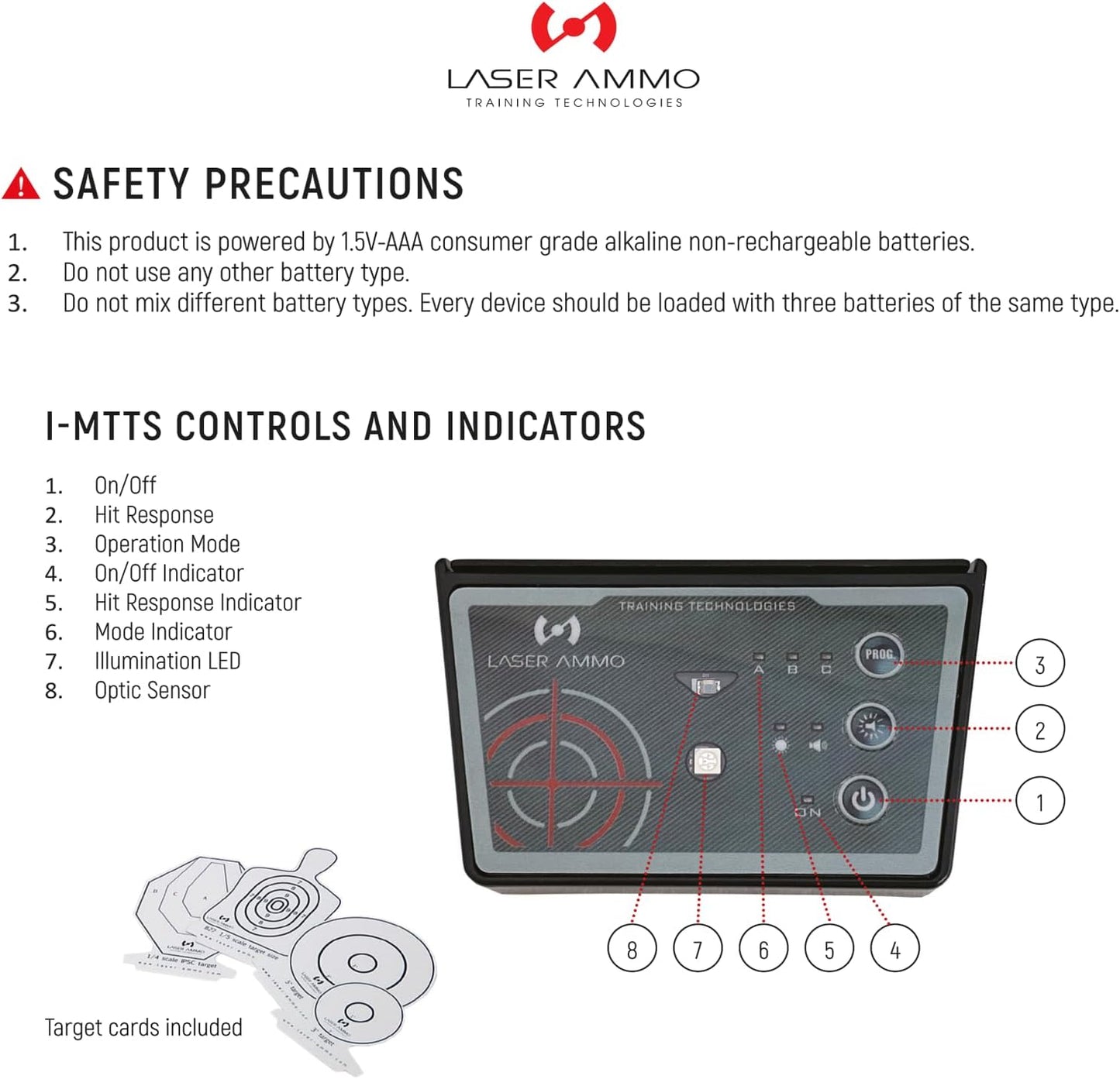 Laser Ammo Interactive Multi Target Training System i-MTTS (Select Amount of Units for Your Preferred Setup) - Create Countless Training scenarios in The Comfort of Your Home