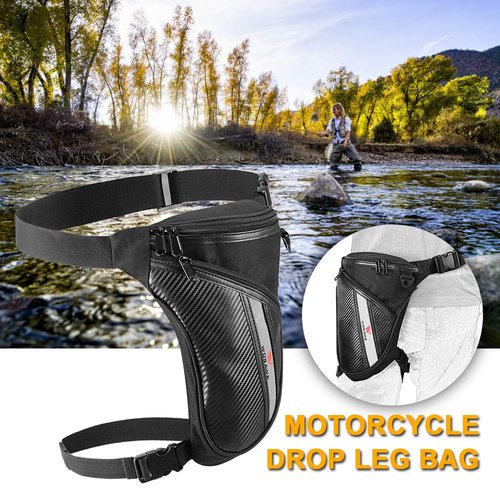 Bike Pouch,YIWENG Multifunctional Reflective Drop Leg Bag Motorcycle Bike Cycling Outdoor Casual Waist Pack Thigh Bag, Mb09