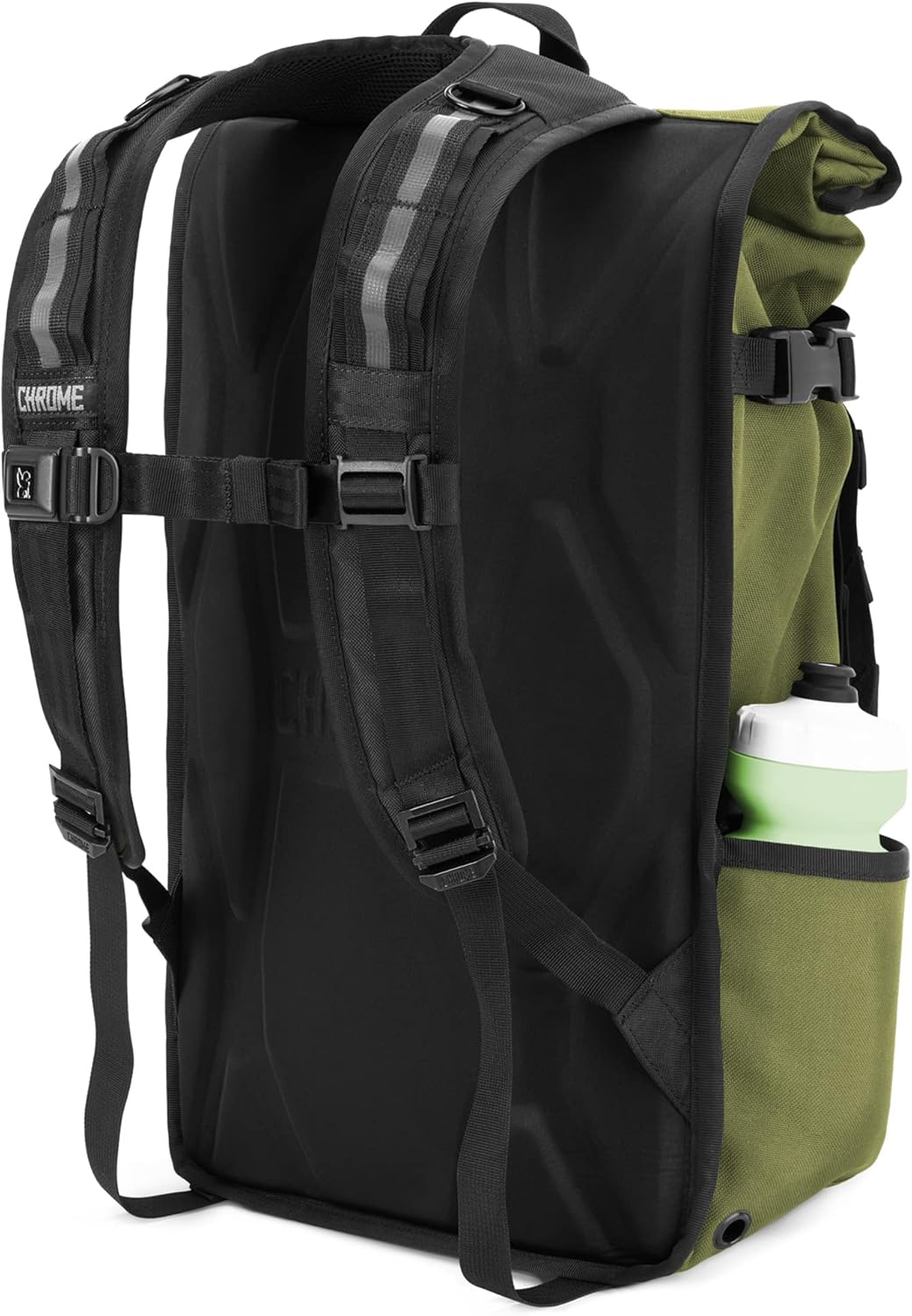 Chrome Industries Pro Barrage Waterproof Roll-Top Satchel Backpack Black Black