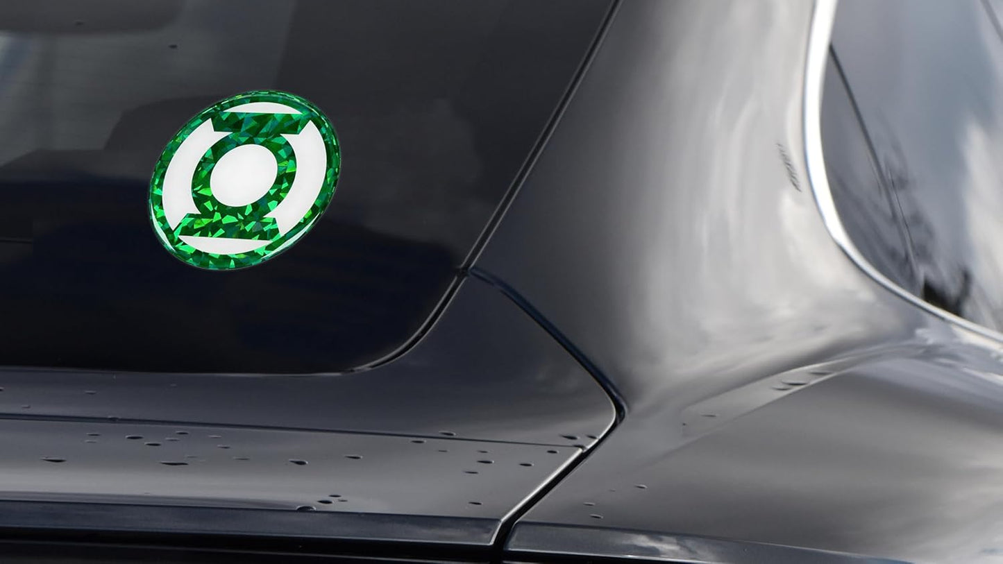 Elektroplate Officially Licensed DC Comics Green Lantern Automotive Reflective Domed Decal (3.75" Diameter) Premium 3D All Weather Vinyl Sticker for Car, Water Bottle, Laptop, Phone | Made in USA