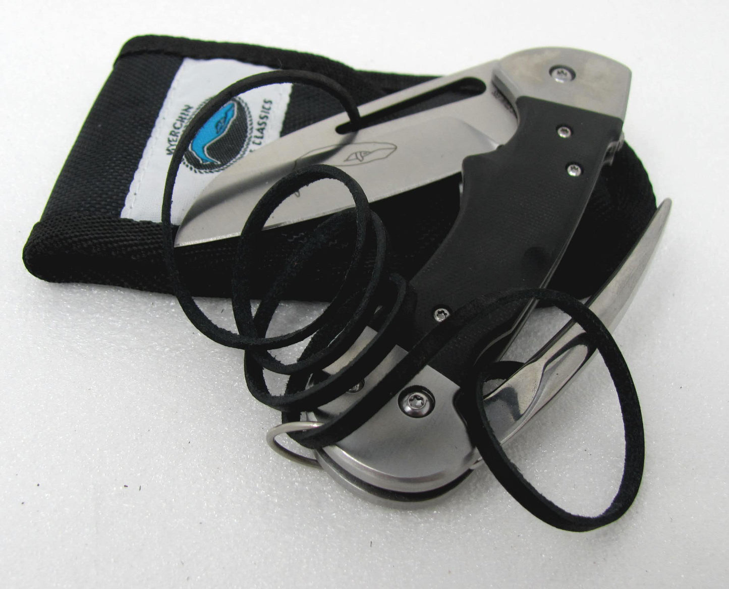 Myerchin Knives Standard Edge BF300 Generation 2 Captain Pro G-10 Professional Series With Bonus Leather Lanyard