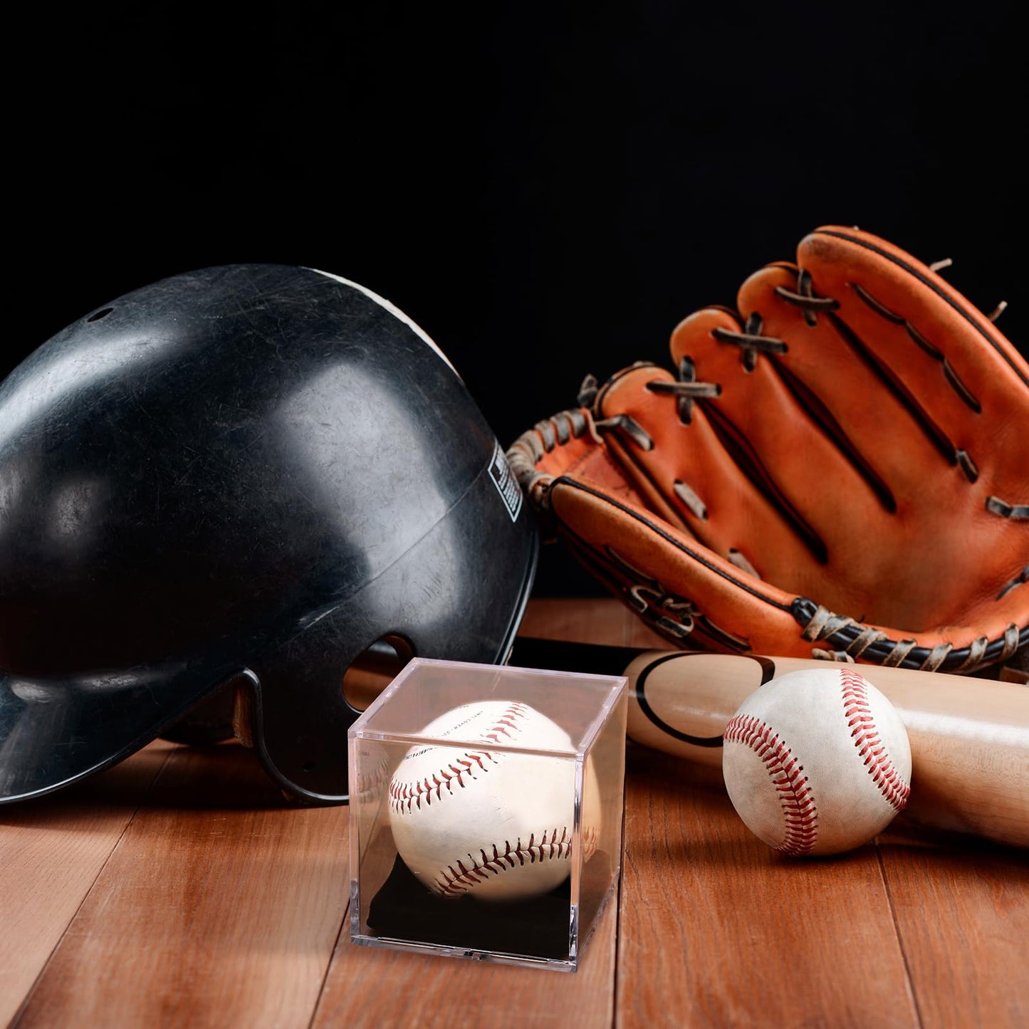 Kigley 18 Pcs Baseball Display Cases for Balls, UV Protection Cube Acrylic Baseball Holder, Clear Storage Autograph Holders for Official Size Memorabilia Ball Display Cases