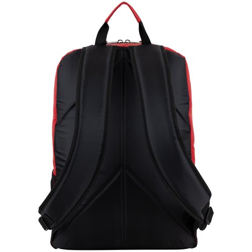 FUEL Sport Backpack w/Multiple Compartments & Bungee Great for Sports, Travel, Leisure, Classroom, Outdoors, Hiking - Red