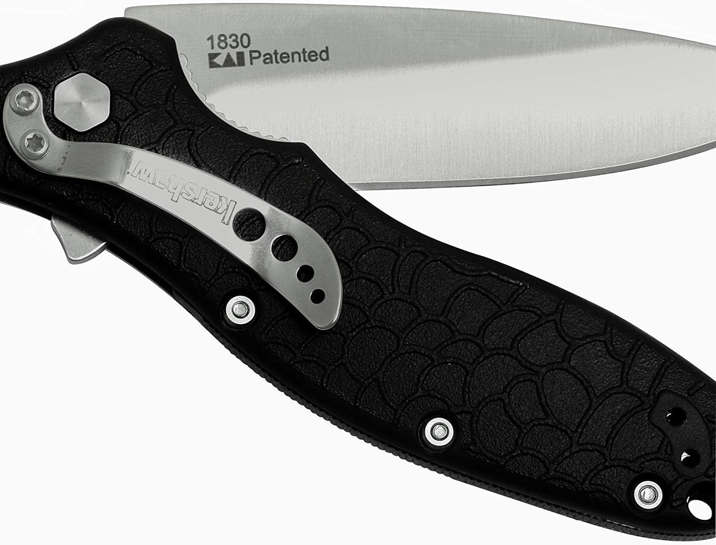 Kershaw Oso Sweet EDC Pocketknife, 3" 8Cr13MoV Steel Drop Point Blade, Assisted Folder Opening with Flipper, Liner Lock System, Black