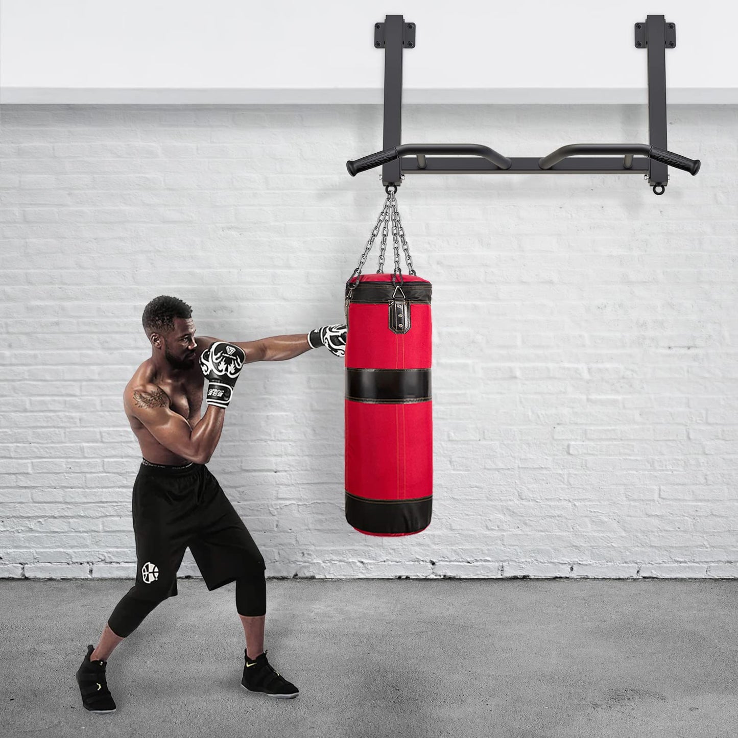 Kipika Pull Up Bands & Dip Belt with Weight Plate Holder - Durable, Adjustable Home Gym Equipment