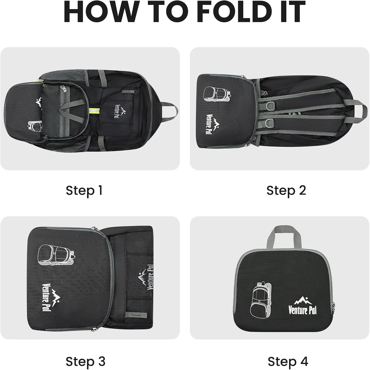 Venture Pal 35L Ultralight Lightweight Packable Foldable Travel Camping Hiking Outdoor Sports Backpack Daypack
