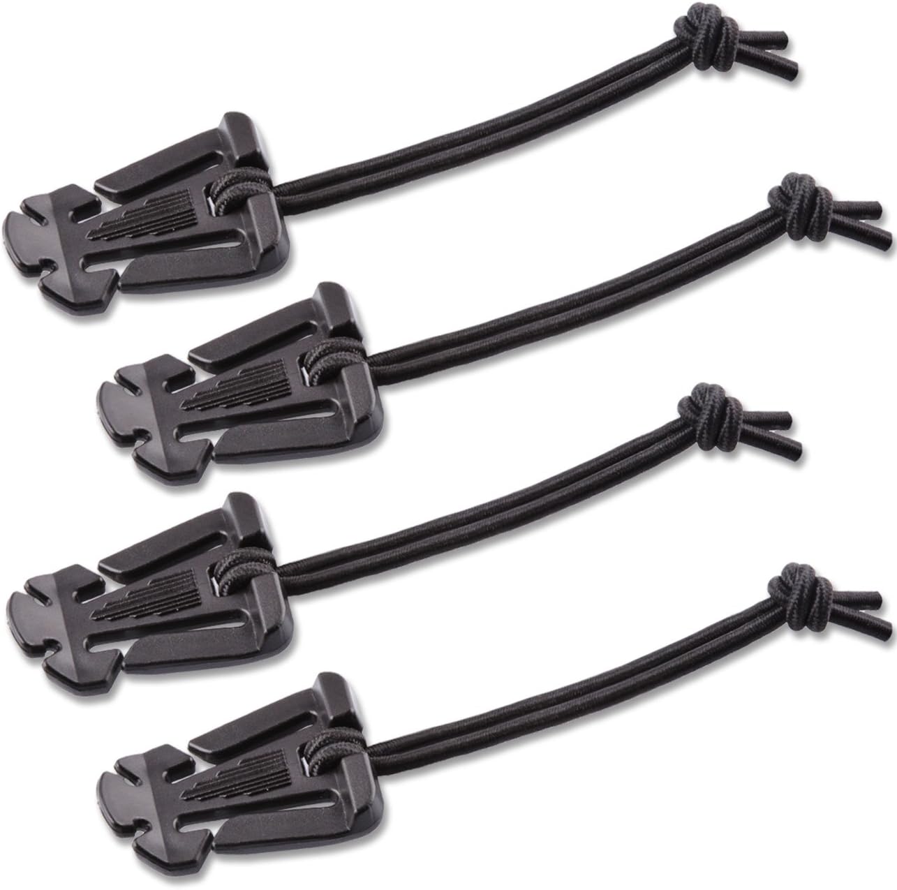 DYZD Molle Web Dominators with Elastic String, Durable Tactical Strap Management Tool, Backpack Accessories, Tactical Gear Clip, Multipurpose Fastener