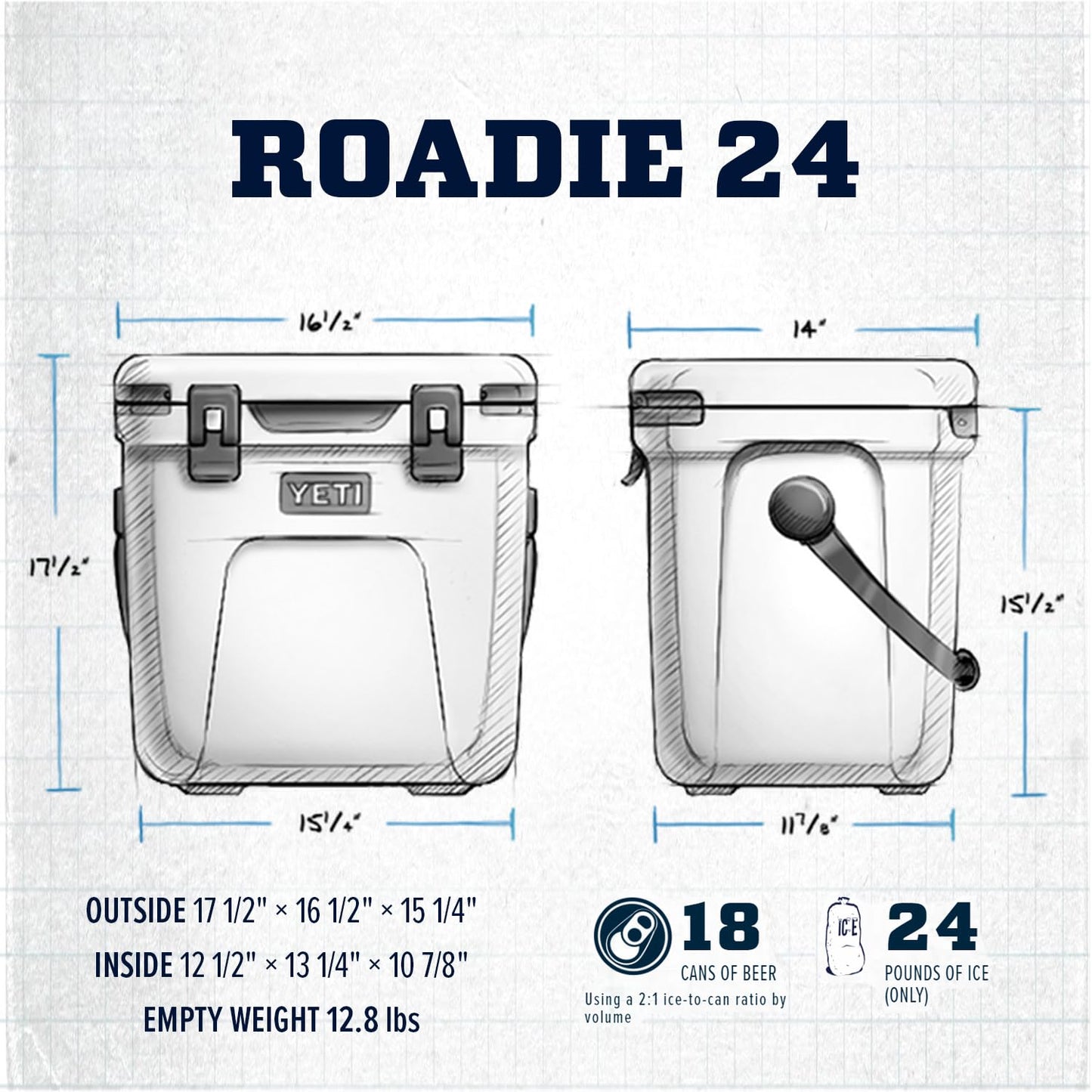 Yeti Roadie 24 Hard Cooler Cosmic Lilac