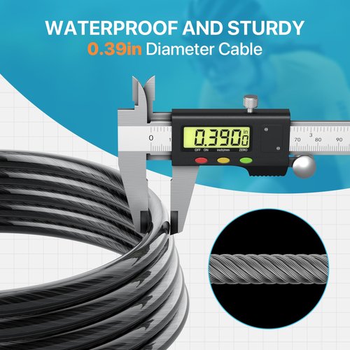 Cable Lock with Holder,Scooter Lock for Electric Scooter Adults, Bikelock with 4 Digit Resettable Combination, 5.9 FEET Long,0.39in Diameter