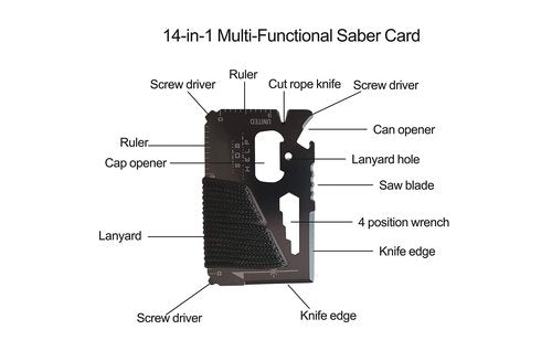 Survival Fire Starter Kit β 6 Bags Magnesium Shavings, 3.15" Ferro Rod, Wax Rope, Emergency Blanket, 14-in-1 Multi Tool Card, Wire Saw, Outdoor Camping Hiking Gear with Waist Bag