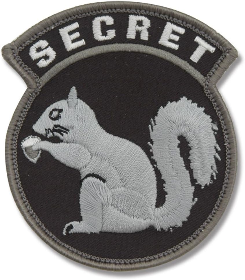 MilSpec Monkey Secret Squirrel Morale Patch (BLACK), Medium