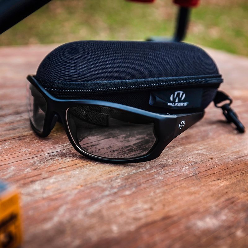 Walker's Carbine Full-Frame Shooting Glasses with Case (Clear)