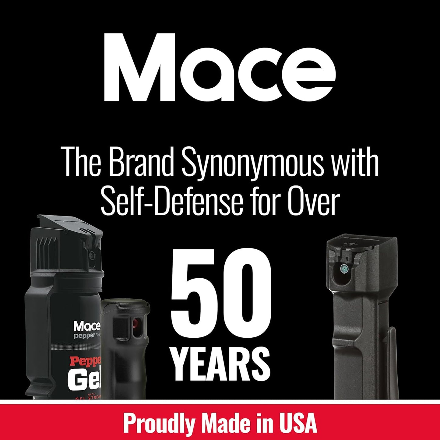 Mace Pepper Spray - Triple Action Model or Pocket Model, Max Strength 10% OC Formula, Self Defense Pepper Spray for Women & Men