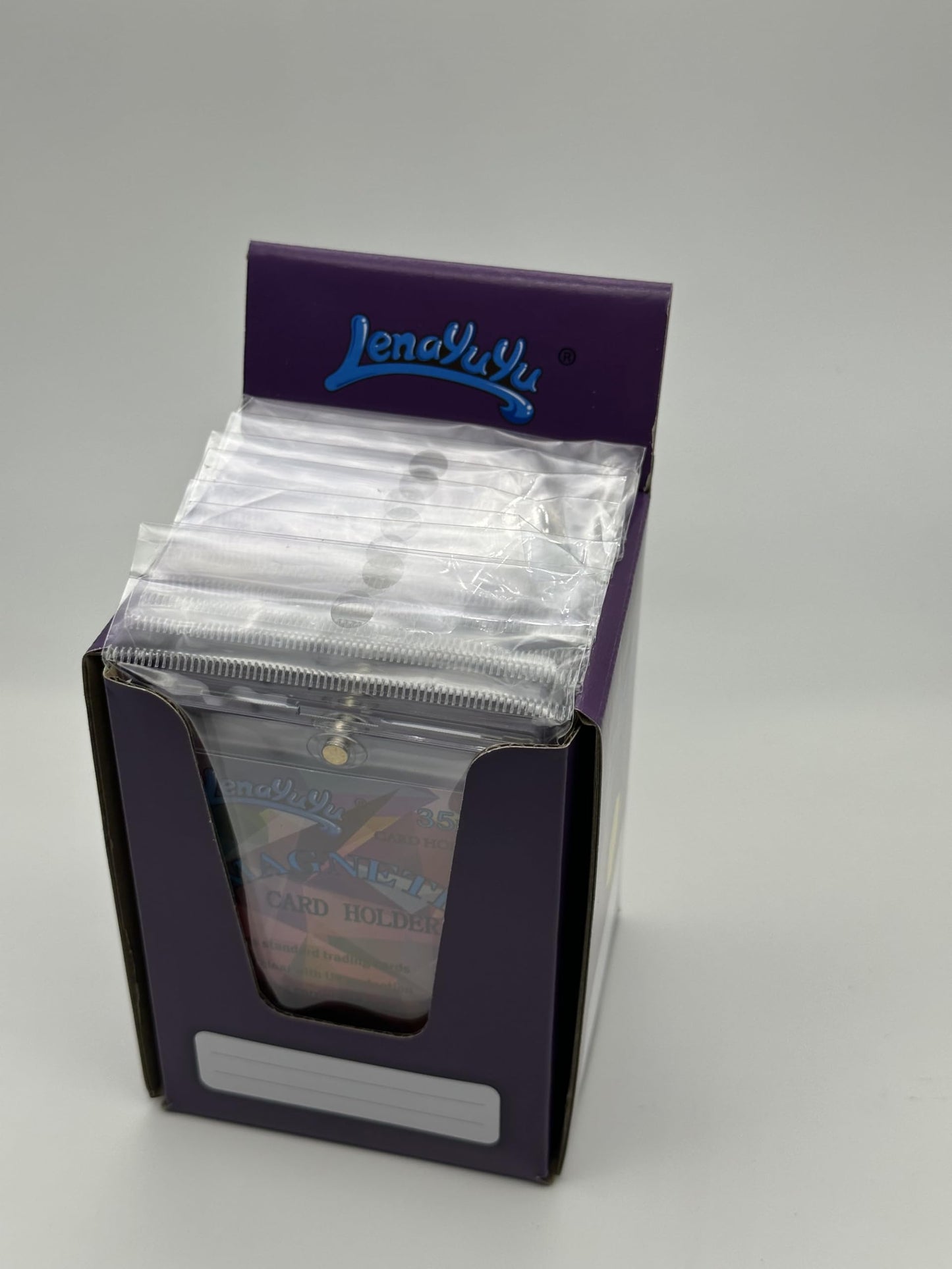 Lenayuyu Pack of 10 One Touch Magnetic Card-Holders,35pt Magnetic Card Holder Cases 10ct,Sized to fit Standard Size Cards Storage and Display, Protect Sports Cards, Baseball Cards, Sports Memorabilia