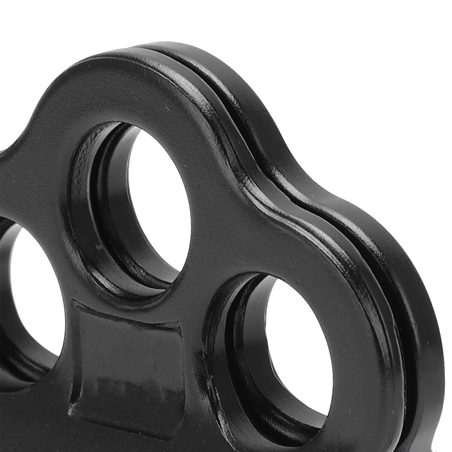 30KN Dual Bearing Hitch Climber Pulley, for Arborist Tree Climbing with 3 Holes Side Plate