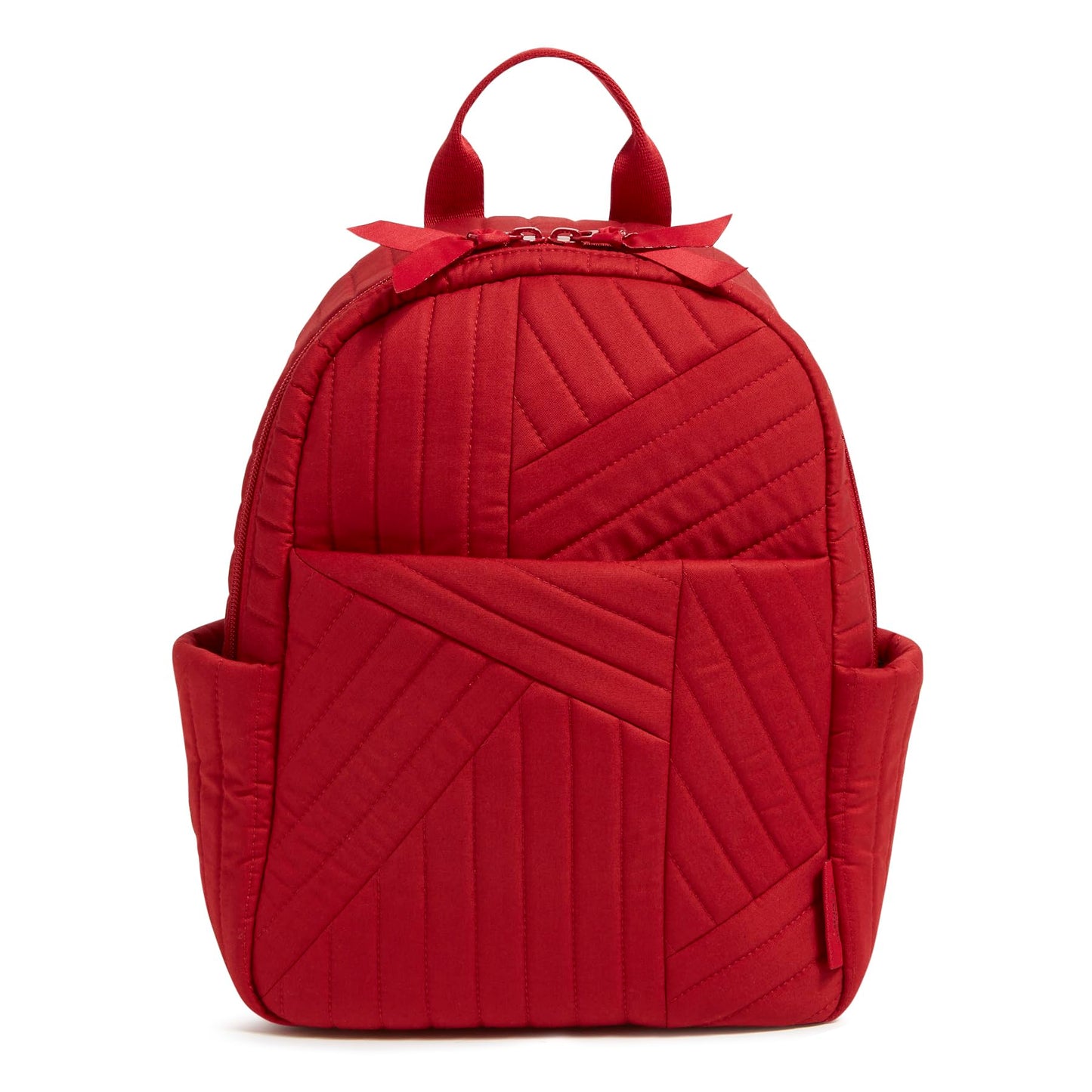 Vera Bradley Women's Cotton Small Backpack, Cardinal Red, One Size