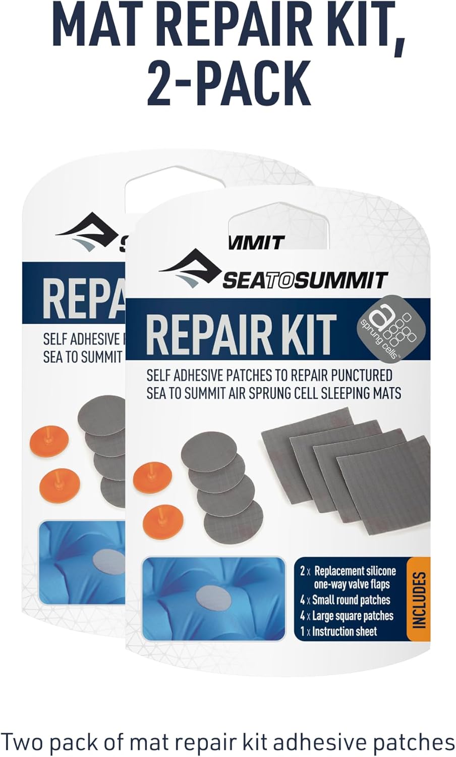 Sea to Summit Air Mattress Repair Kit - 2-Pack for Quick Fixes & Patching
