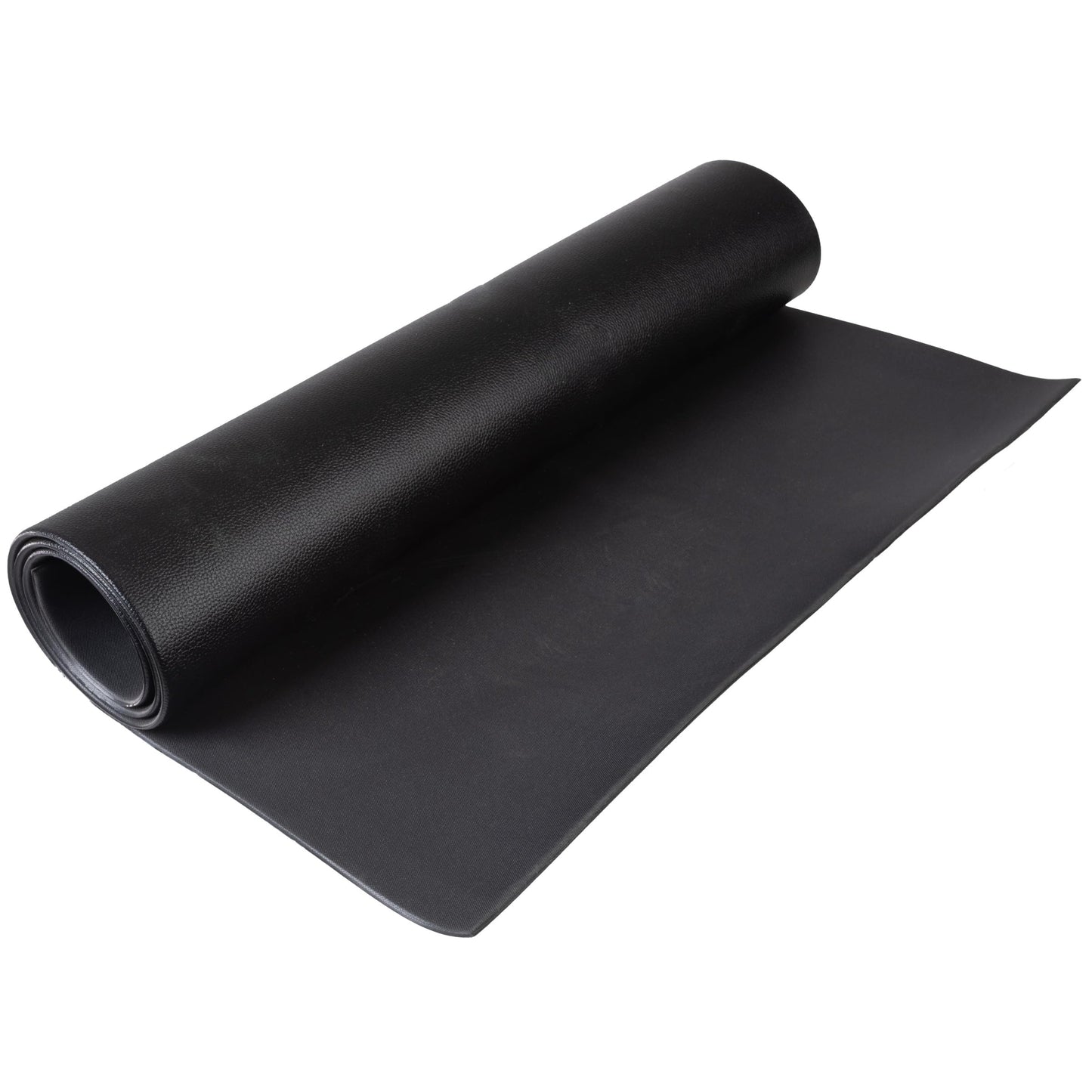 Exercise Bike Mat - 30x60in Non-Slip Waterproof Indoor Cycle or Treadmill Pad - Multipurpose Noise-Reducing Workout Mat by Wakeman,Black