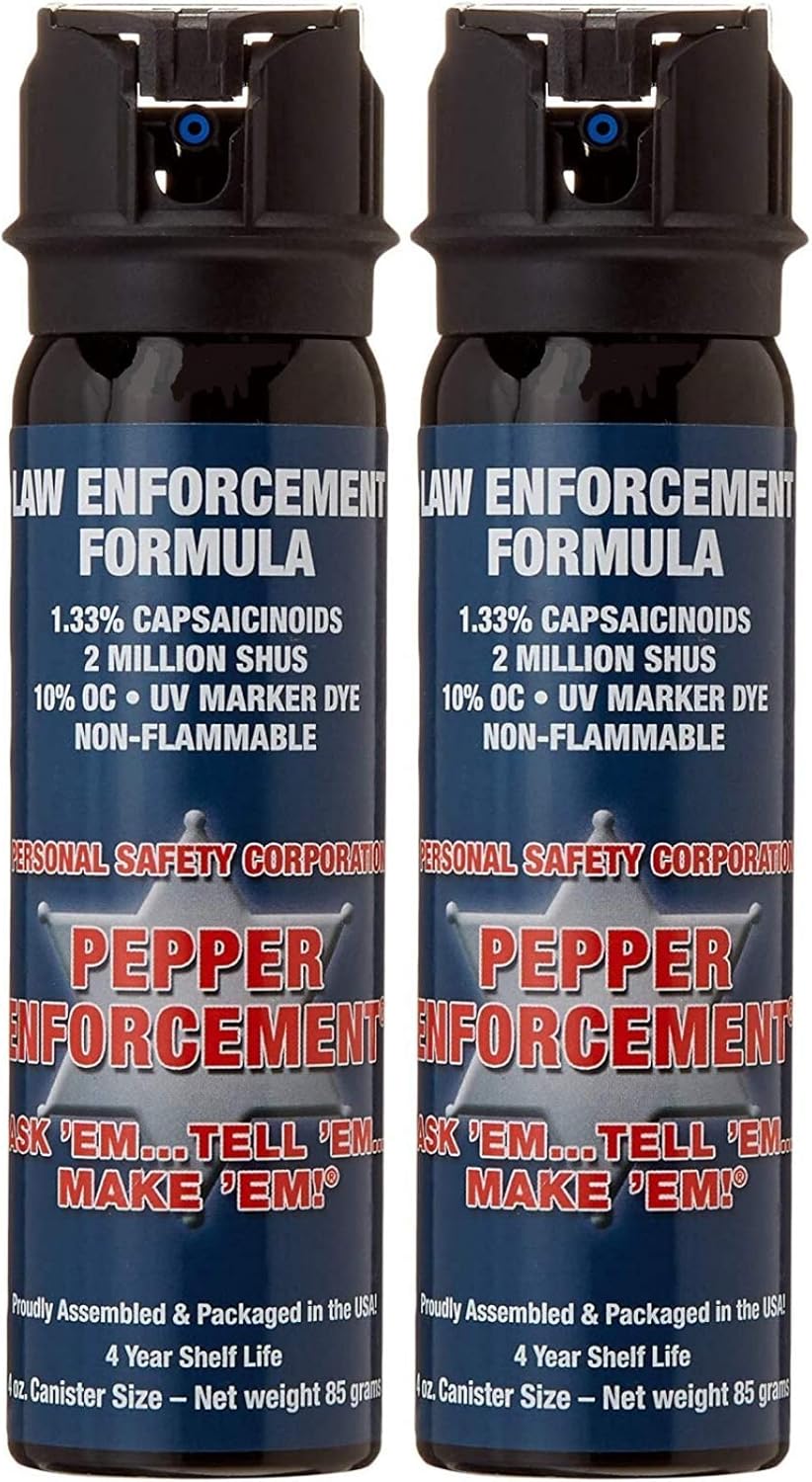 Fogger Pepper Spray for Self Defense - Maximum Strength 10% OC Fog Formula, Flip Top Safety Tactical Design, Personal Protection Devices