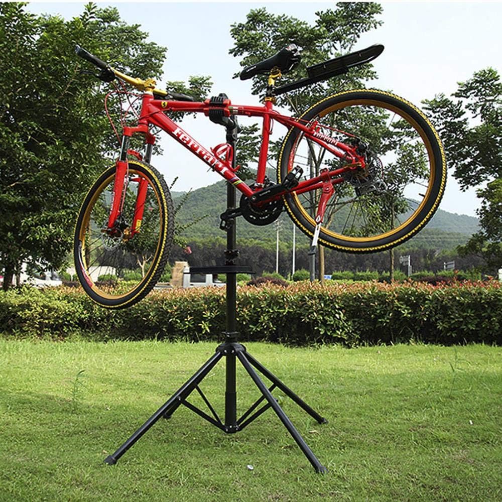 Yaheetech Bike Repair Stand - Height Adjustable Bicycle Workshop Stand with Tool Tray for Road & Mountain Bikes, Red/Blue