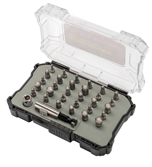 Kilimanjaro 36-Piece 1/4-Inch Drive Ball Head Bit Set – Metric, SAE & Torx Bits with Coupler & Magnetic Bit Holder – Compact Storage Case – 910539ECE