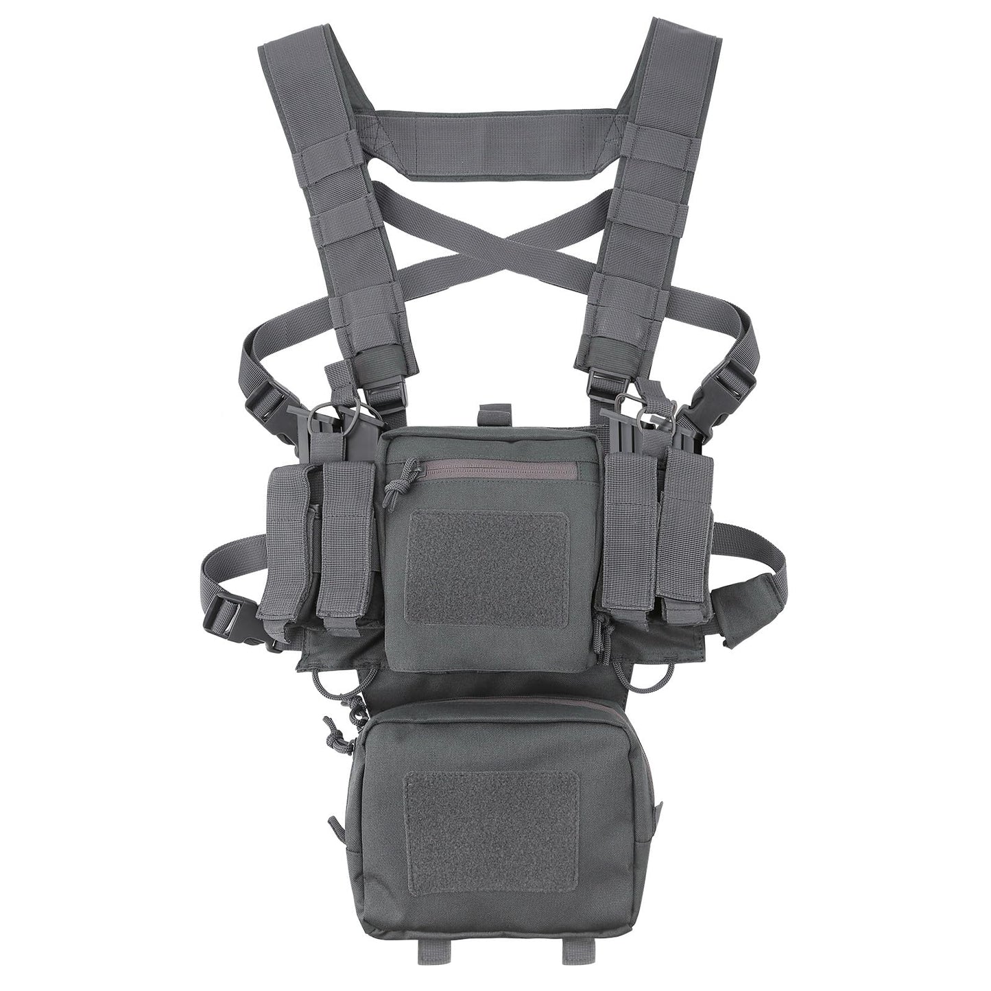 REEBOW GEAR Tactical Chest Rig with Mag Pouches - Grey
