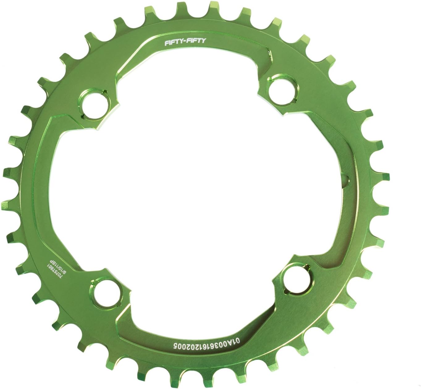 FIFTY-FIFTY Round 104BCD Chainring, 30T 32T 34T 36T Narrow Wide Mountain Bike Chainring, Single Chainring for 9/10/11-Speed with 4 Alloy Chainring Bolts for MTB
