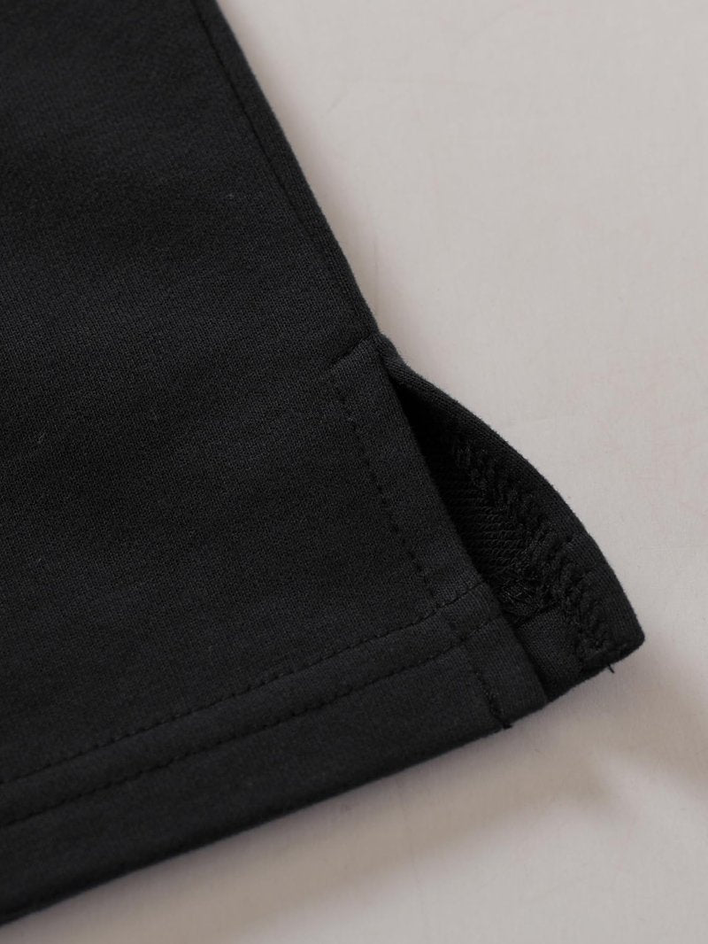 Weintee Women's Straight Leg Sweatpants Cotton Pants with Pockets M Black