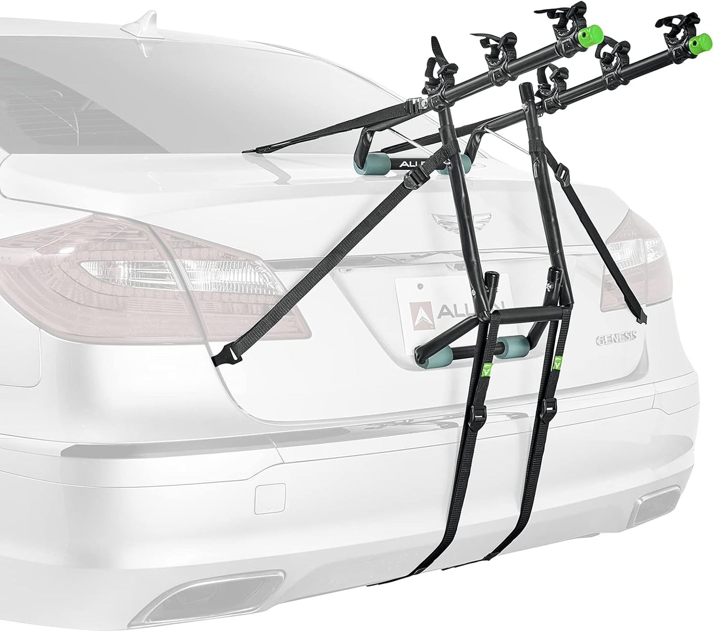 Allen Sports Deluxe 2-Bike Trunk Mount Rack, Model 102DN-R, Black