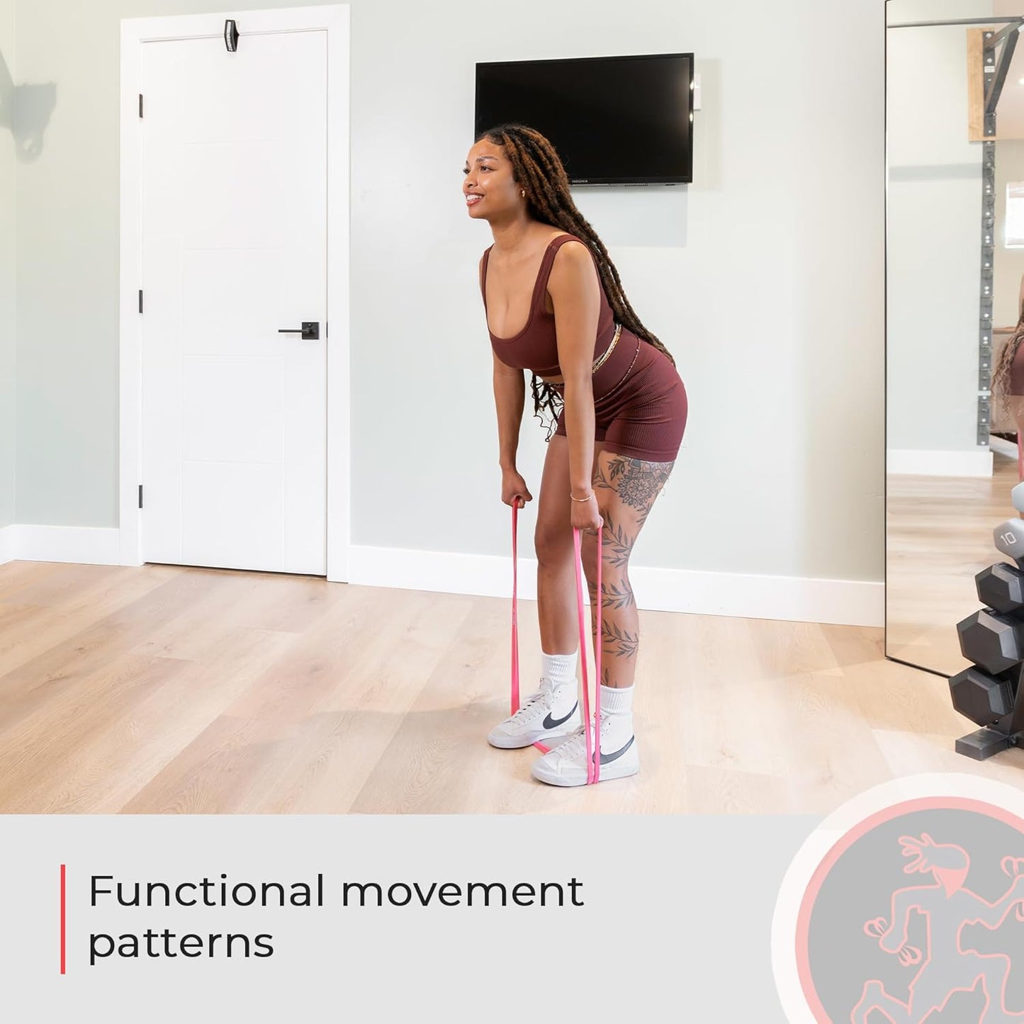 Rubberbanditz Rounded Edge Resistance Band | Compact and Light Weight Exercise Bands | Suitable for All Fitness Levels Users| Travel Friendly Resistance Bands for Working Out
