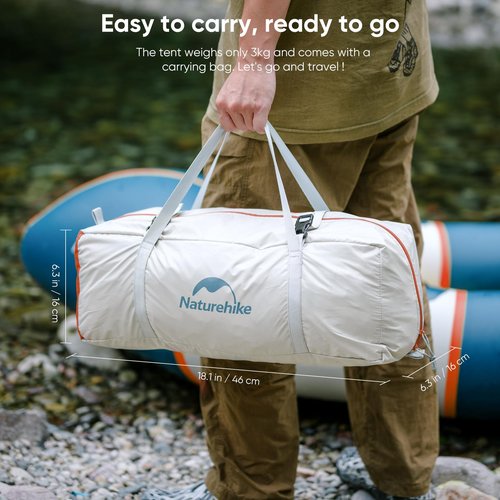 Naturehike Camping Tent, 2/3 Person Double Layer, Instant Easy Setup, Waterproof PU2000mm, 54 MPH Wind Resistance, UPF 50+, Outdoor Tent for Camping, Festivals, Backyard, Sleepovers