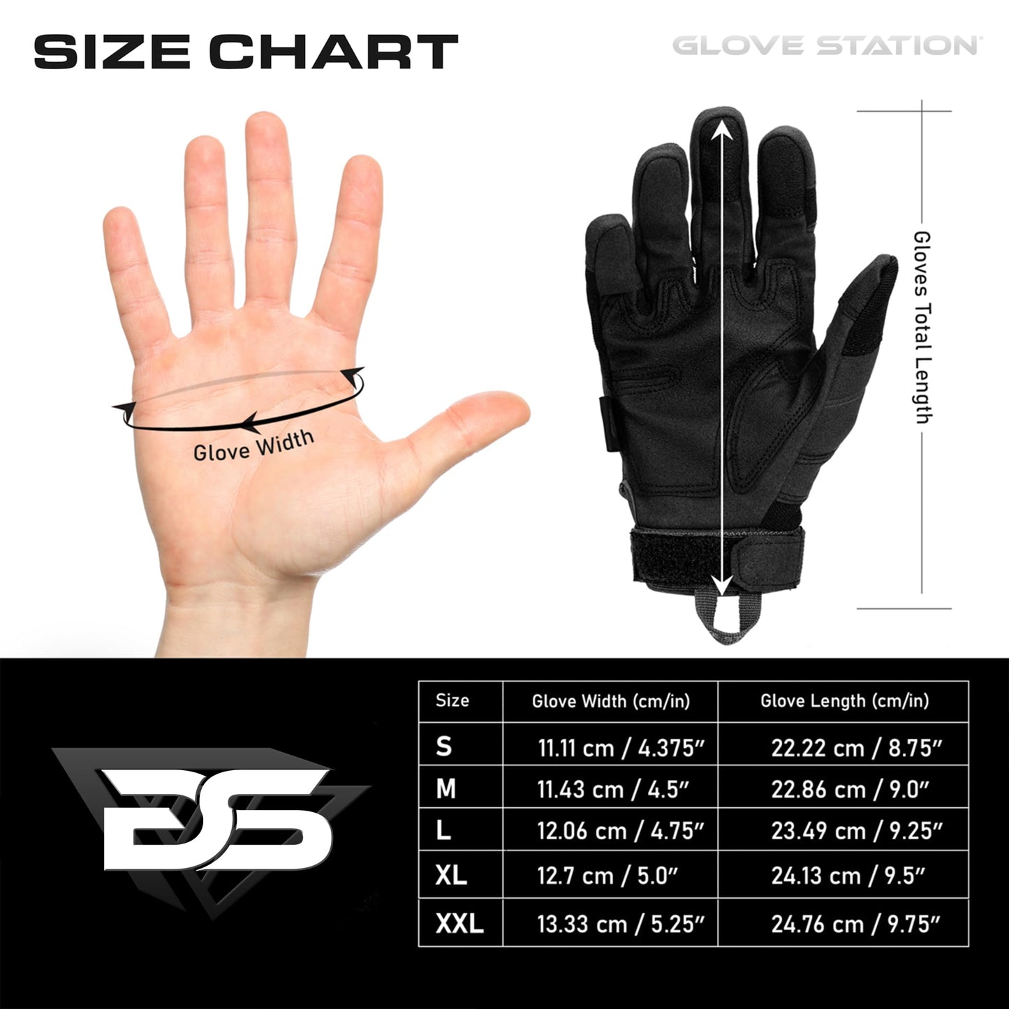 Glove Station Gloves for Men – Touchscreen Utility Gear with Hard Knuckle Protection Used in Motorcycle, Airsoft, & Outdoor Work Black - Hard Knuckle Small