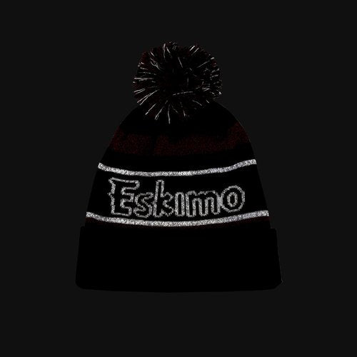 Eskimo Standard Beanie Pom Hat, Black, One Size