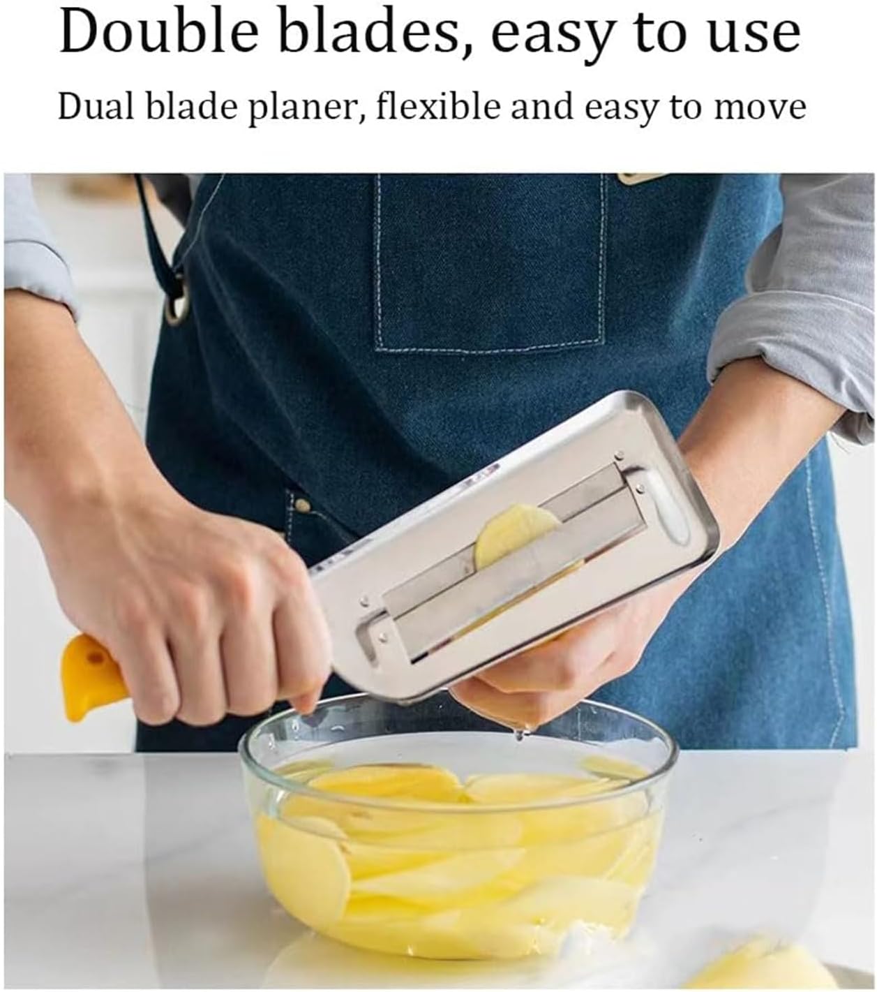2025 New Stainless Steel Shredder Knife,304 Stainless Steel Cabbage Shredder,Multifunctional Shredders Knife For Vegetabless,Non-Slip Base,Double Blade,Easy To Use (Black)