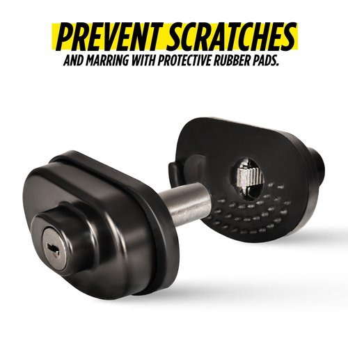 Guard Dog Security Trigger Lock, Gun Lock with Key, Adjustable Ratchet Mechanism, Easy-to-Attach Gun Locks with Protective Rubber Pads for Pistols, Rifles, & Shotguns (Black)