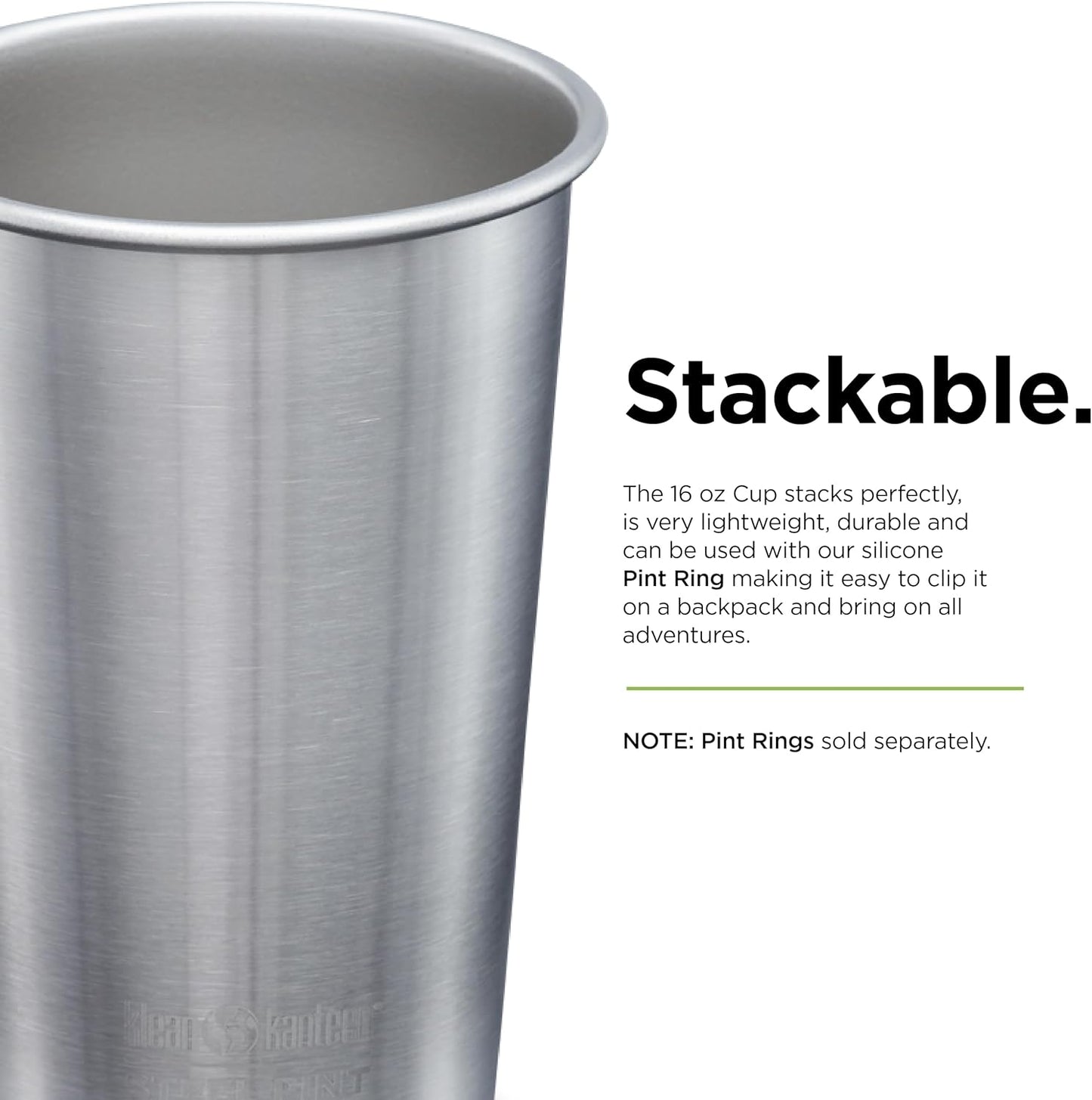 Klean Kanteen 16-Ounce Stainless Steel Pint Cup (1 unit)