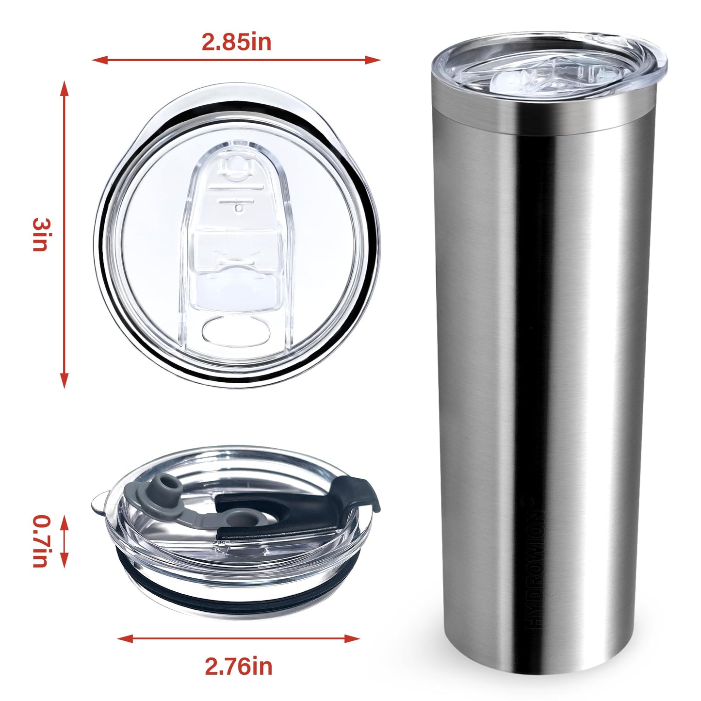 20/12 OZ - 2 Replacement Lids for Yeti Tumblers like Yeti Lids - 3.3 Inch Diameter - Spill Proof Lids for Yeti Tumblers - Tumbler Lid for Yeti Tumbler 20/12 oz, Compatible Rambler,Ozark Trail (2 Pack)