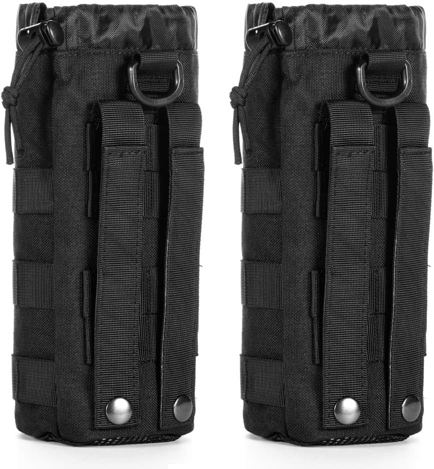 Upgraded Tactical Water Bottle Holder | Molle Pouch for Travel & Hydration
