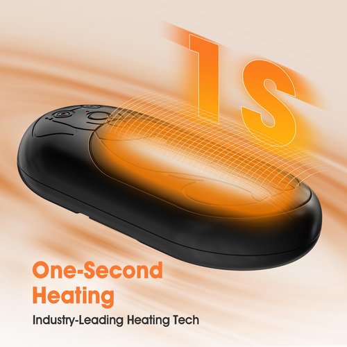 Hand Warmers, 2 Pack 6000mAh Rechargeable Hand Warmer for Outdoors, Gifts for Men Women