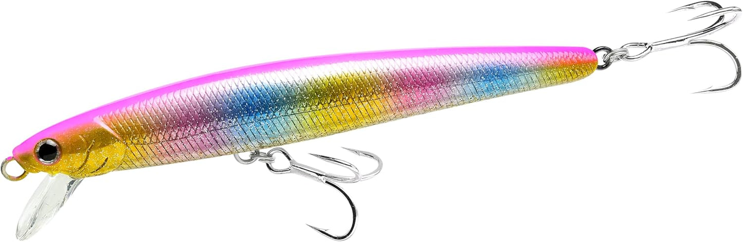 LUCKY CRAFT FlashMinnow 130MRS, Saltwater Surf Fishing Lures, Jerkbait, Halibut, Surf Perch, Calico Bass, White Seabass, Striped Bass, Sinking, Fishing Gear, Fishing Accessories, Fishing Tackle