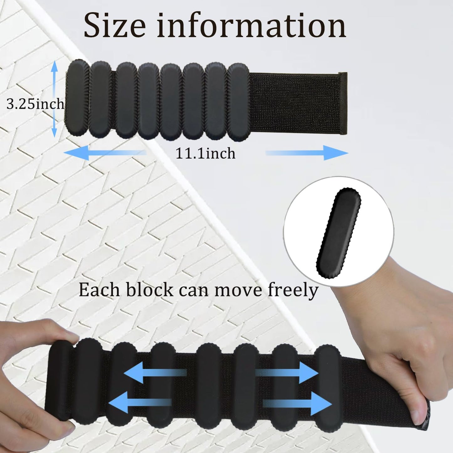 Jimikay Adjustable Wrist & Ankle Weights for Women and Men, Set of 2 (1lb Each),Silicone Weighted Bangles,weighted bracelet for Yoga, Dance, Pilates, Pool Exercises and Jogging etc (Black)