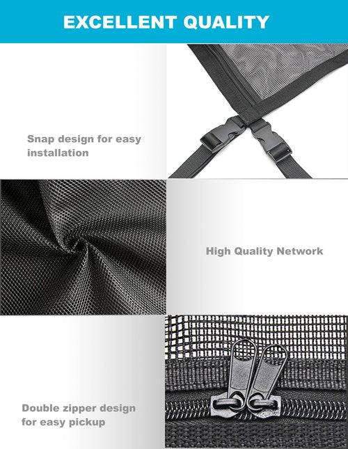 Boat Lift Canopy Storage Net: Creates Storage Area Under Your Boat Lift Canopy 118"x59"