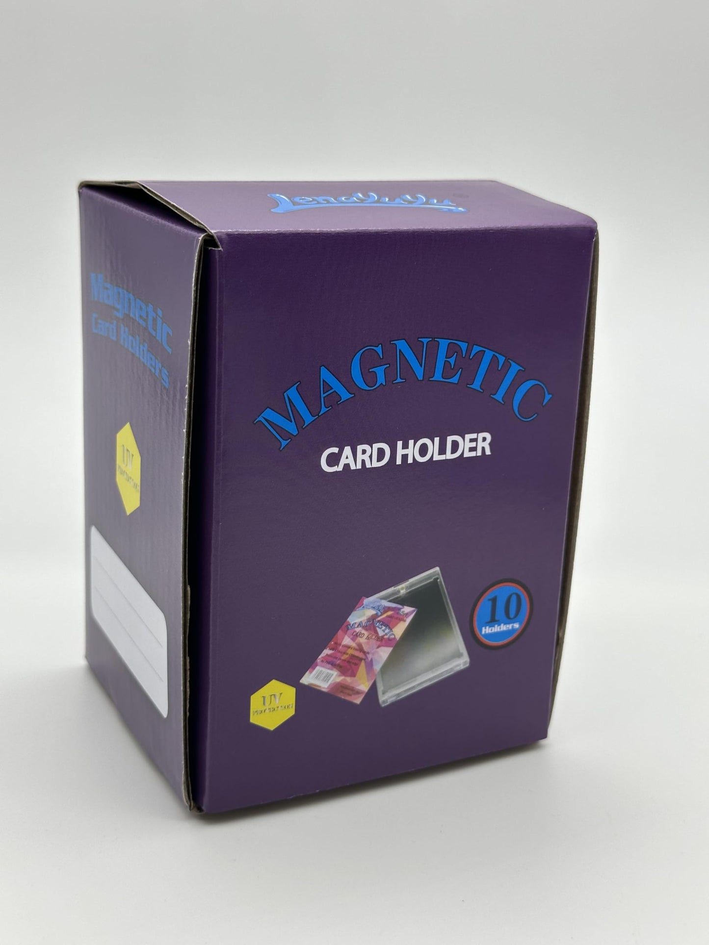 Lenayuyu Pack of 10 One Touch Magnetic Card-Holders,35pt Magnetic Card Holder Cases 10ct,Sized to fit Standard Size Cards Storage and Display, Protect Sports Cards, Baseball Cards, Sports Memorabilia
