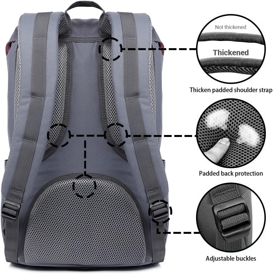 KAUKKO Backpack, (Black (E5-3), 45 x 27 x 17cm (HxBxT)